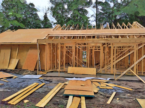 Casa Beatrice early construction