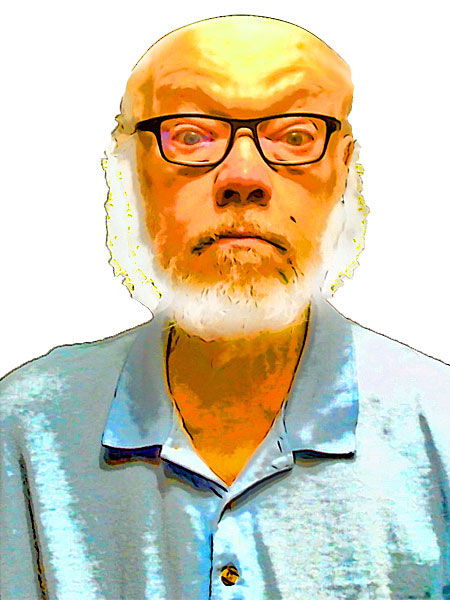 Dave is quite bald and white headed