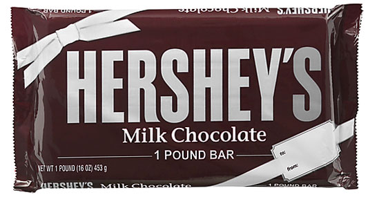 Hersheys Milk Chocolate 1 pound bar