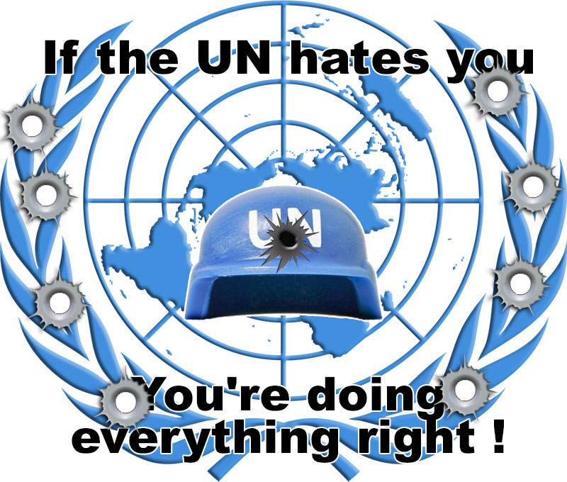If the UN Hates you you're doing everything right.