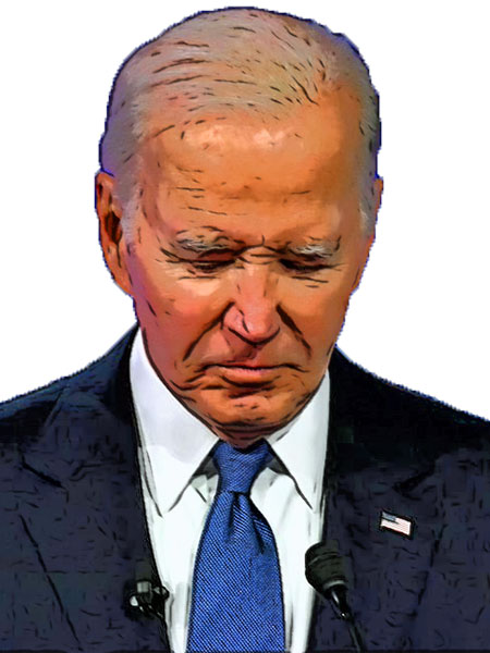 Joseph Biden asleep at the podium