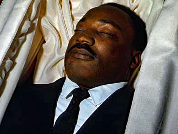 Martin Luther King lying in repose