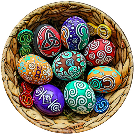 Ostara wiccan eggs