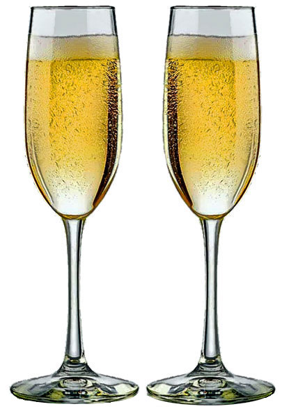 champagne flutes